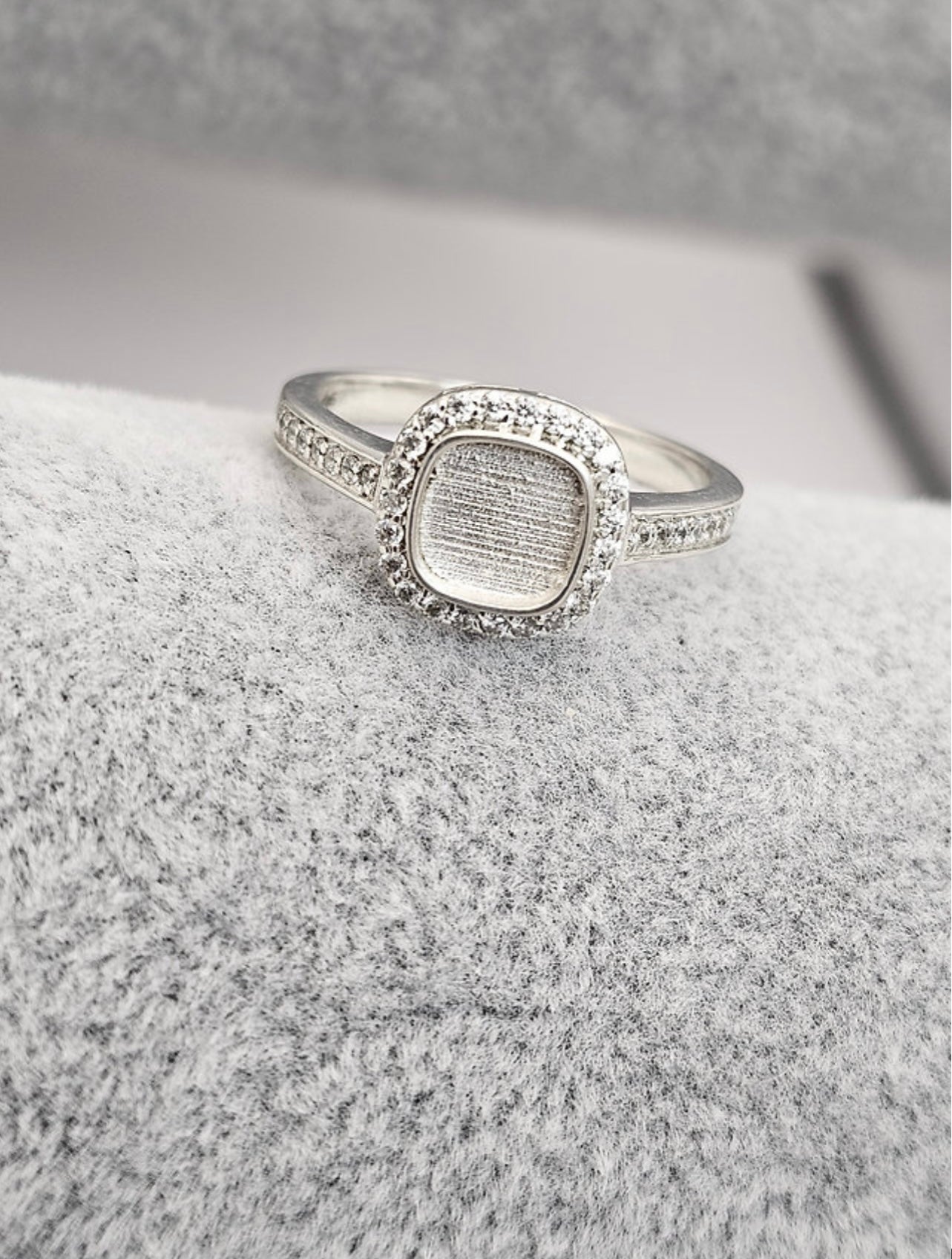 Square CZ Ring