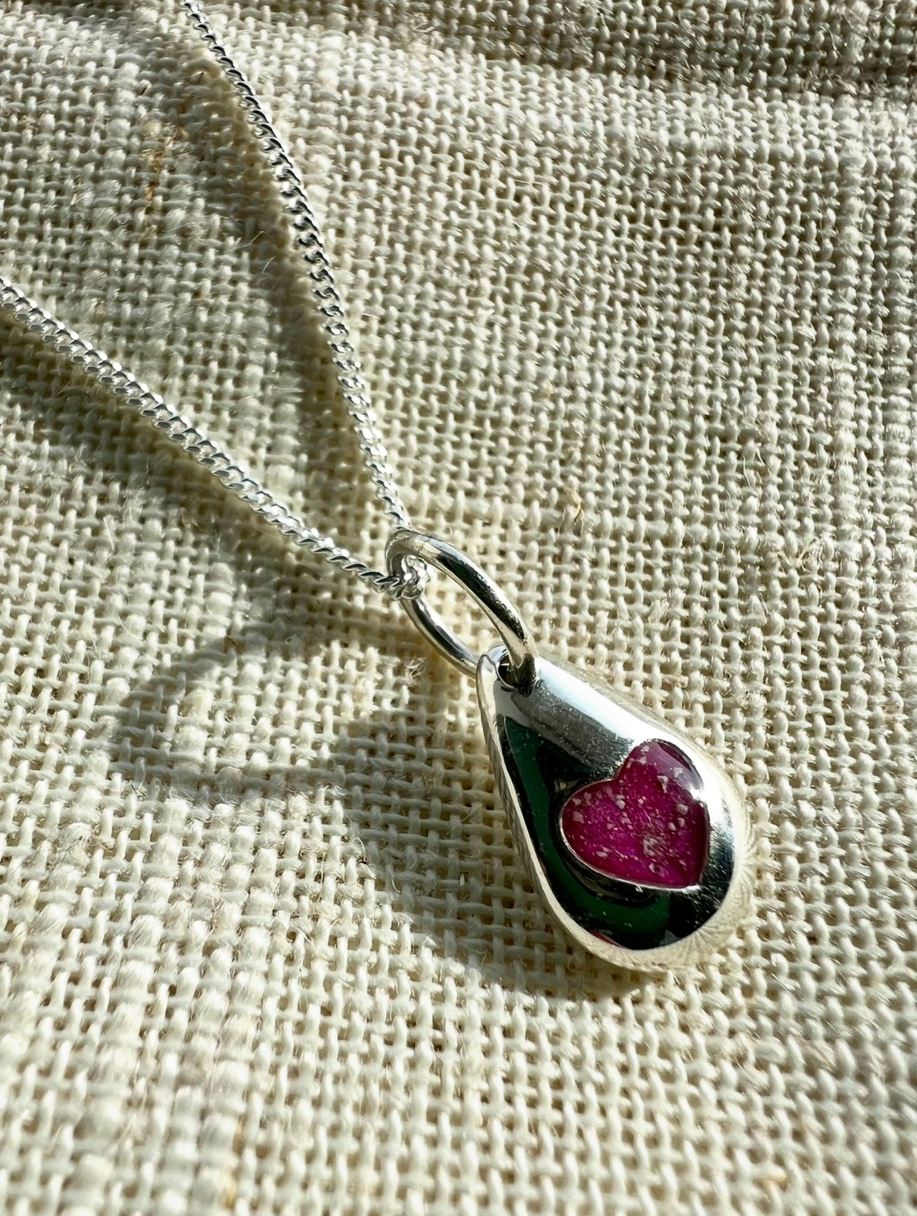 Heart Pebble Pendant