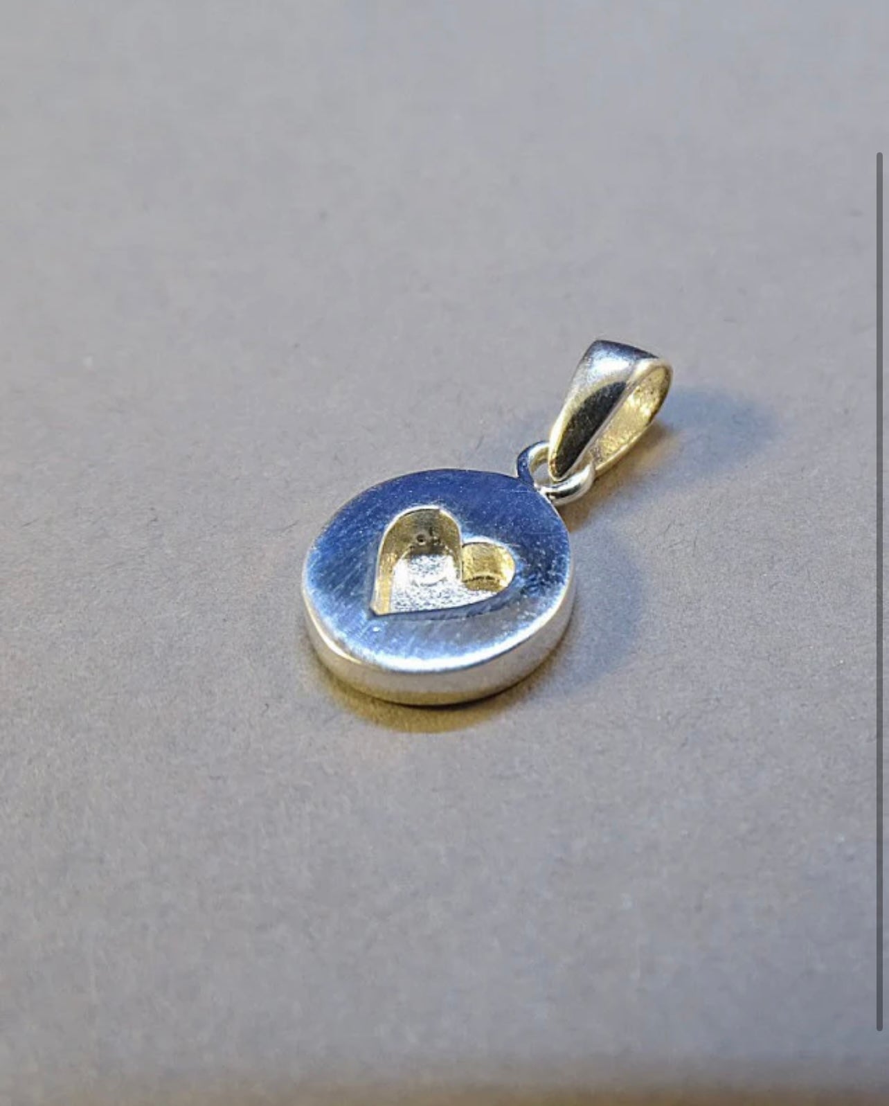 Heart Disc pendant