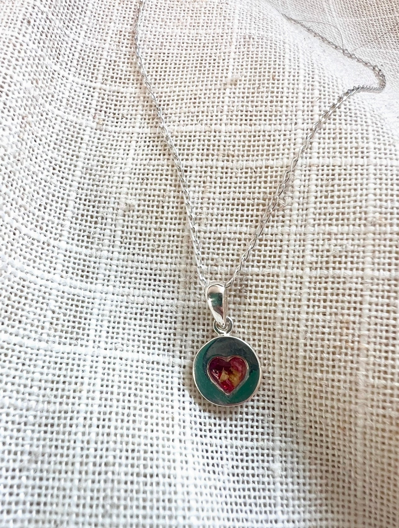 Heart Disc pendant