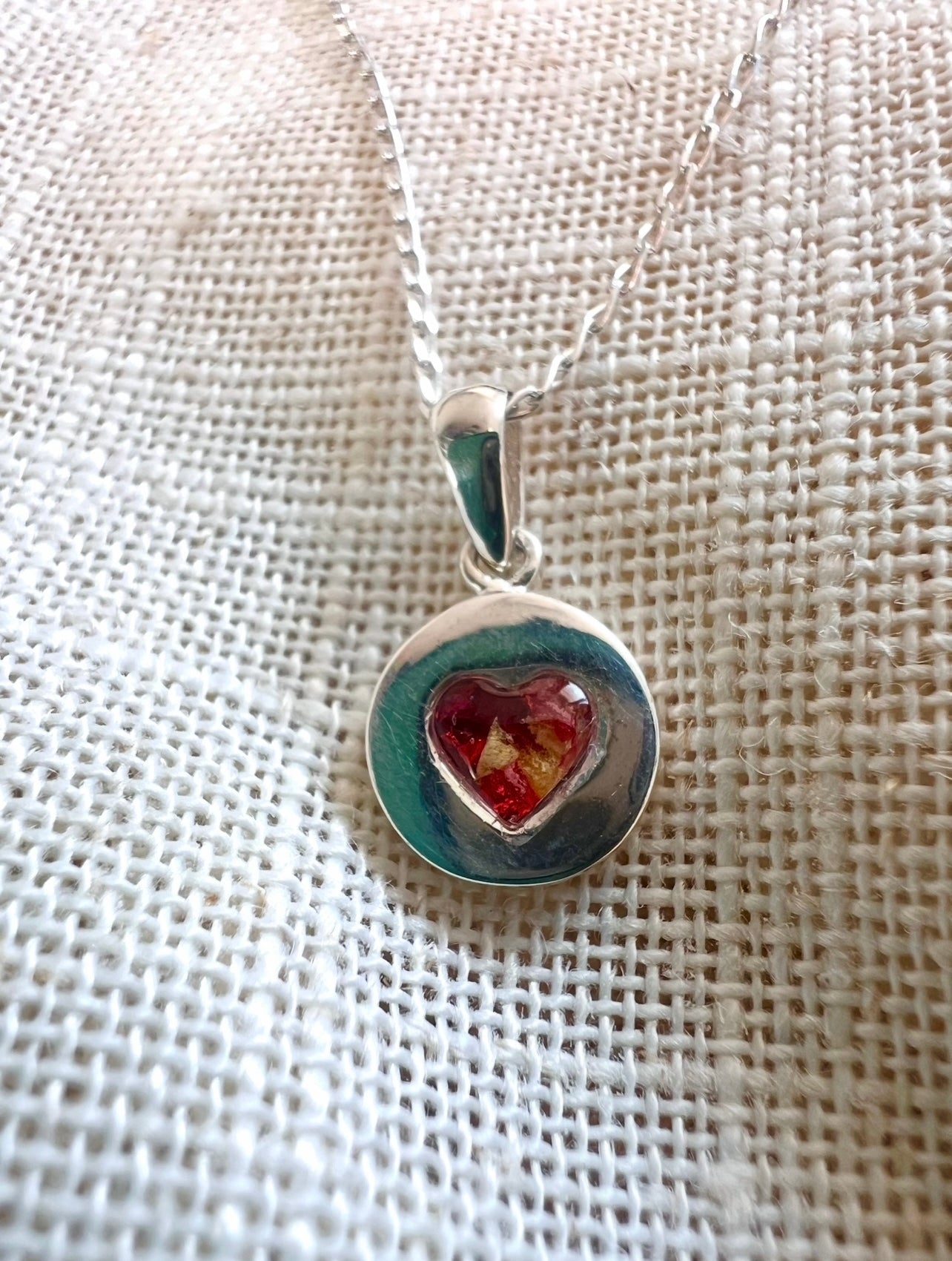 Heart Disc pendant