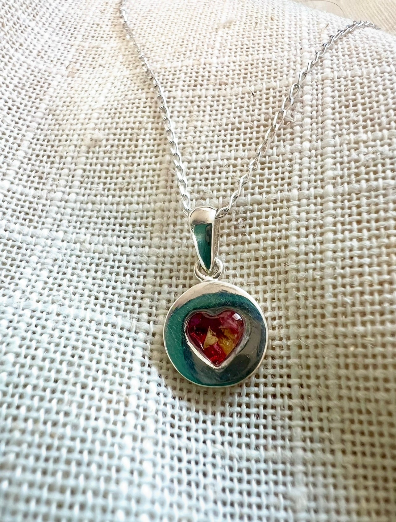 Heart Disc pendant