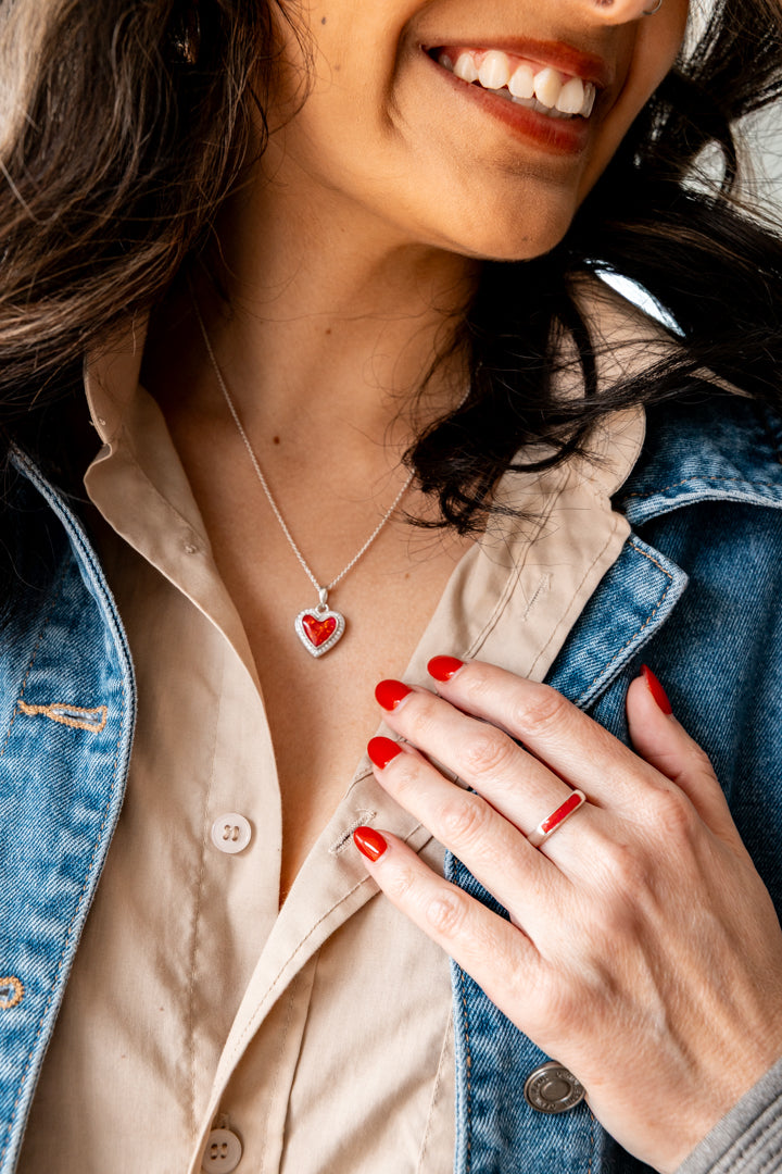 Timeless CZ Heart Pendant