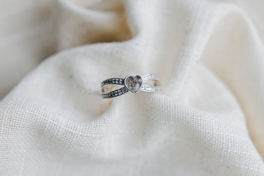 Timeless CZ Split Heart Ring
