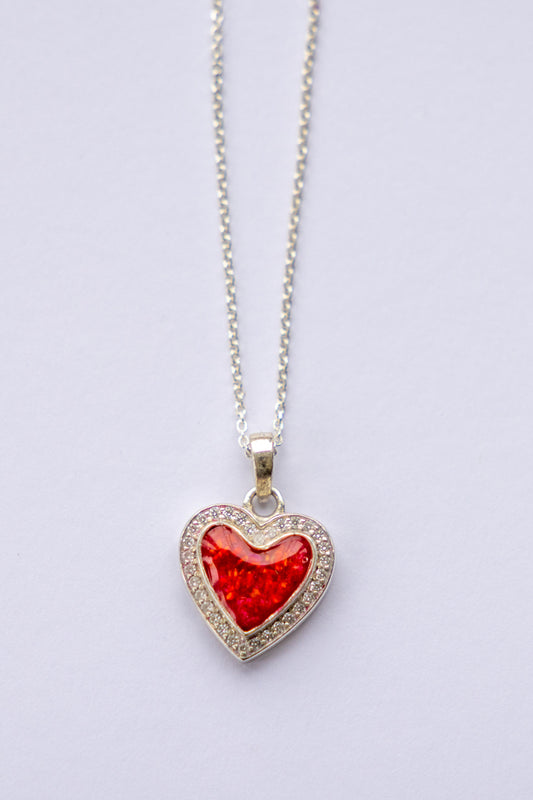 Timeless CZ Heart Pendant