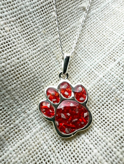 Paw Print Pendant