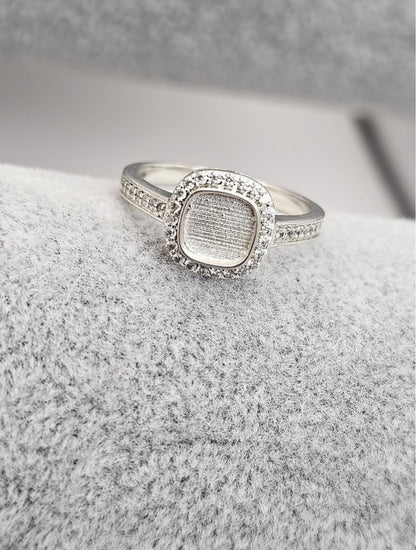 Square CZ Ring