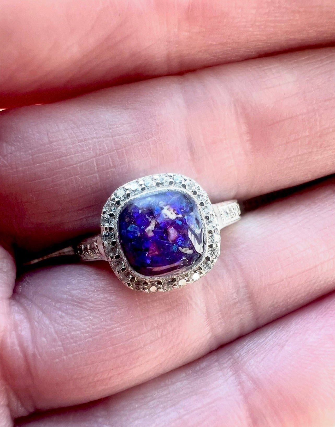Square CZ Ring