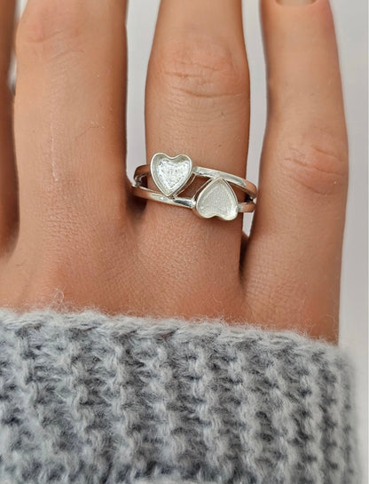 Double Heart Ring