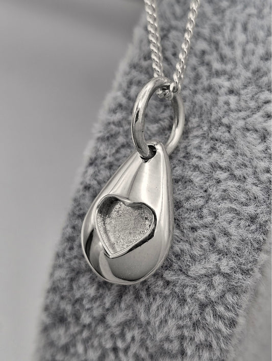 Heart Pebble Pendant