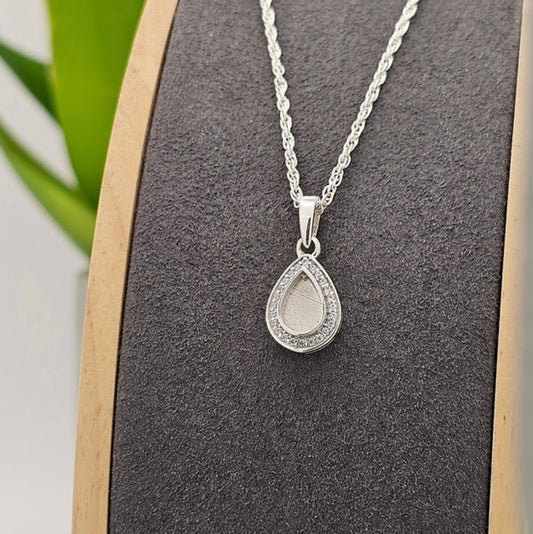 Teardrop CZ pendant