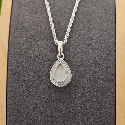 Teardrop CZ pendant