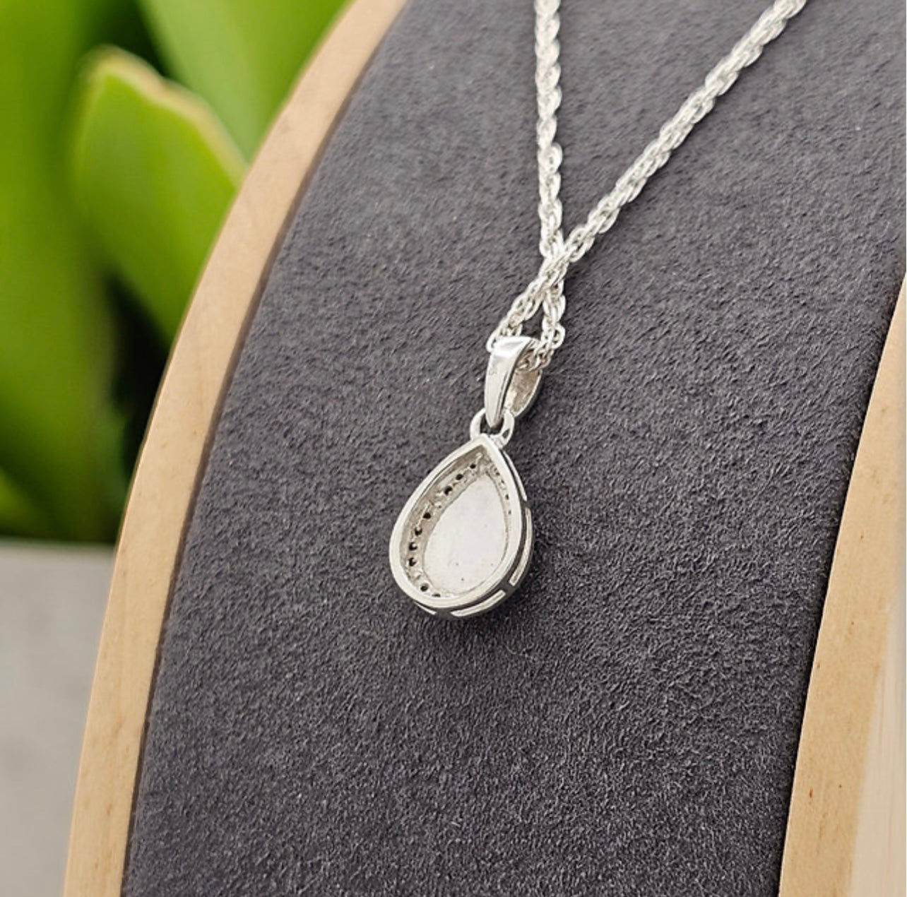 Teardrop CZ pendant