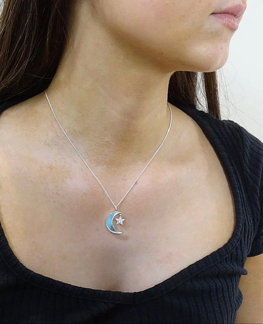 Moon & Star Pendant