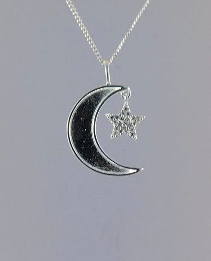 Moon & Star Pendant