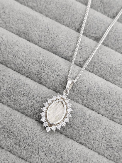Marquise princess CZ pendant