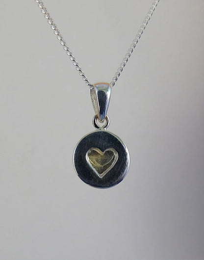 Heart Disc pendant