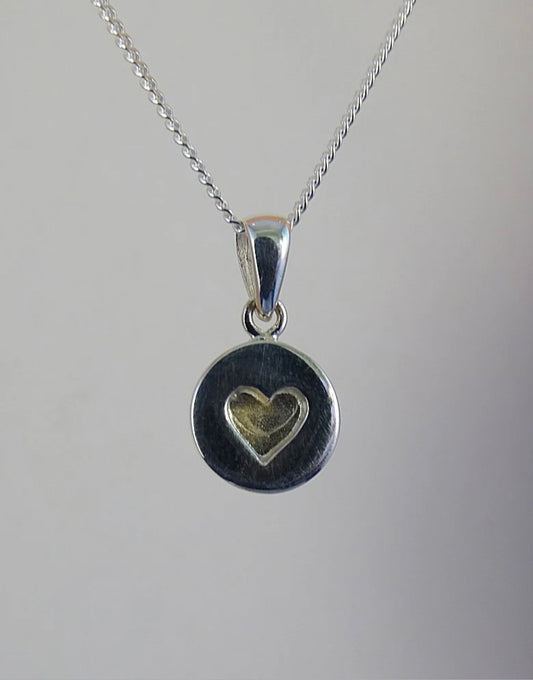 Heart Disc pendant