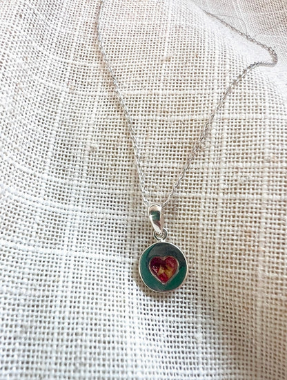 Heart Disc pendant
