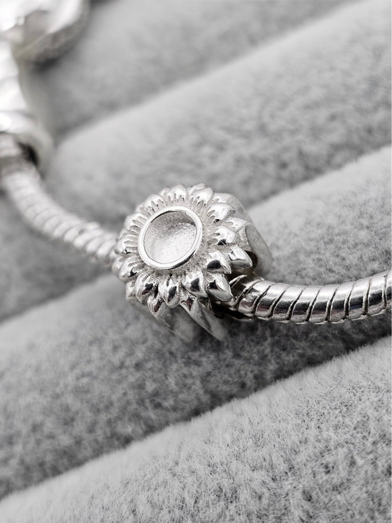 Sunflower bracelet charm