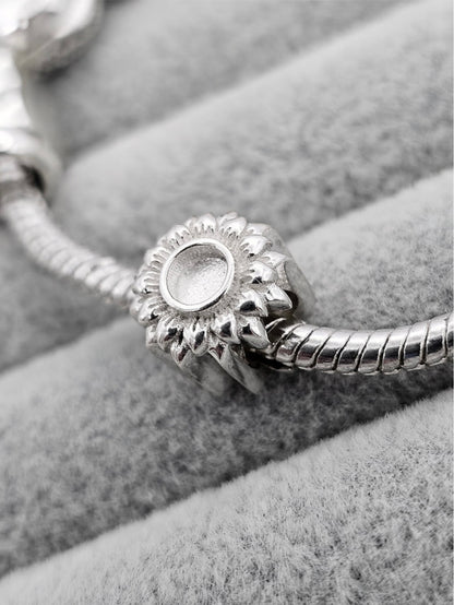Sunflower bracelet charm