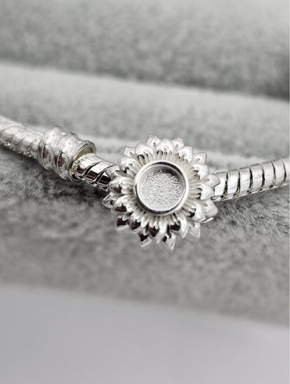 Sunflower bracelet charm