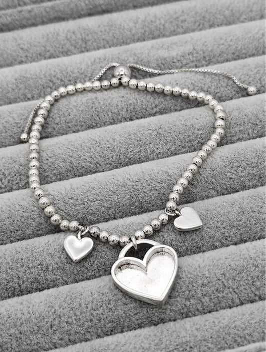 Triple heart bracelet