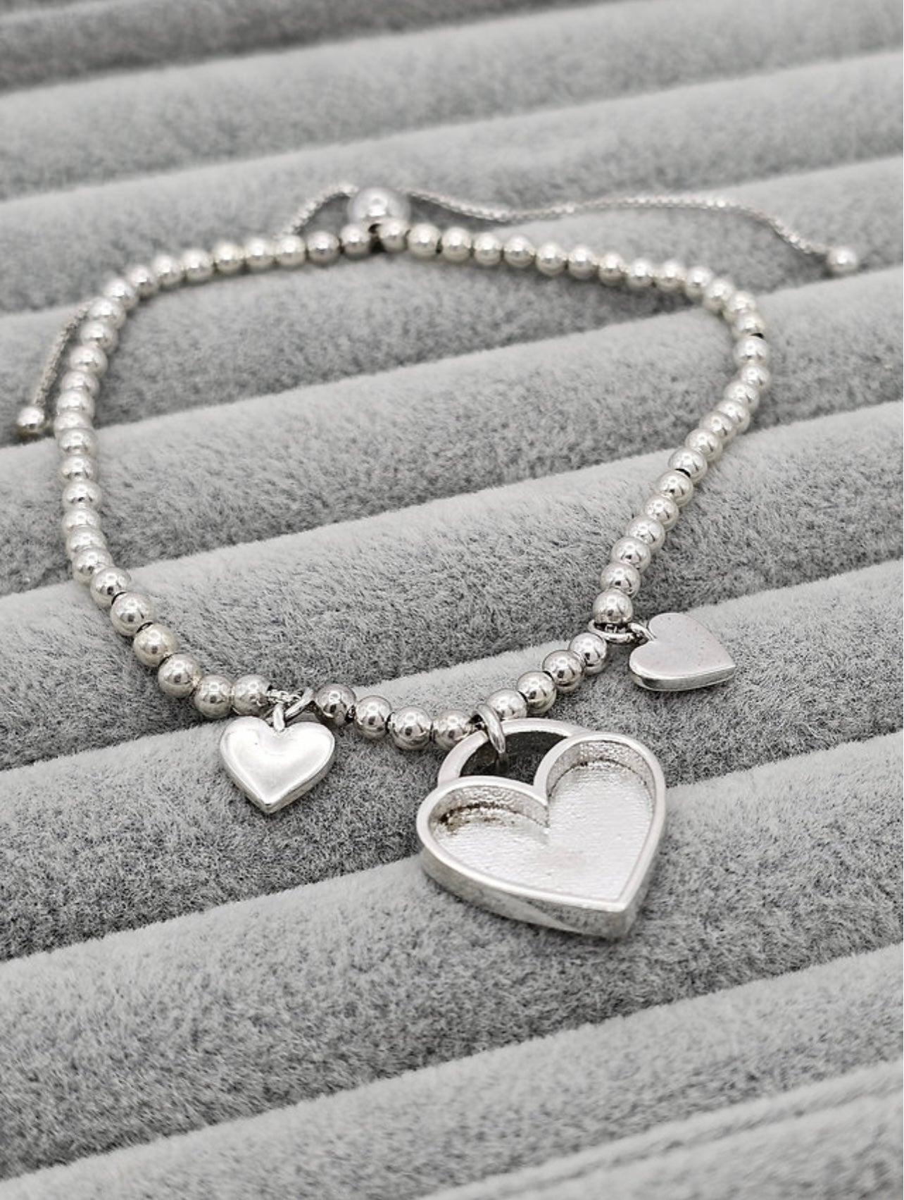 Triple heart bracelet