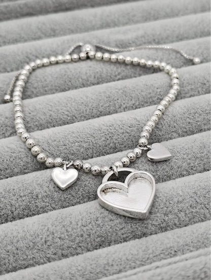 Triple heart bracelet
