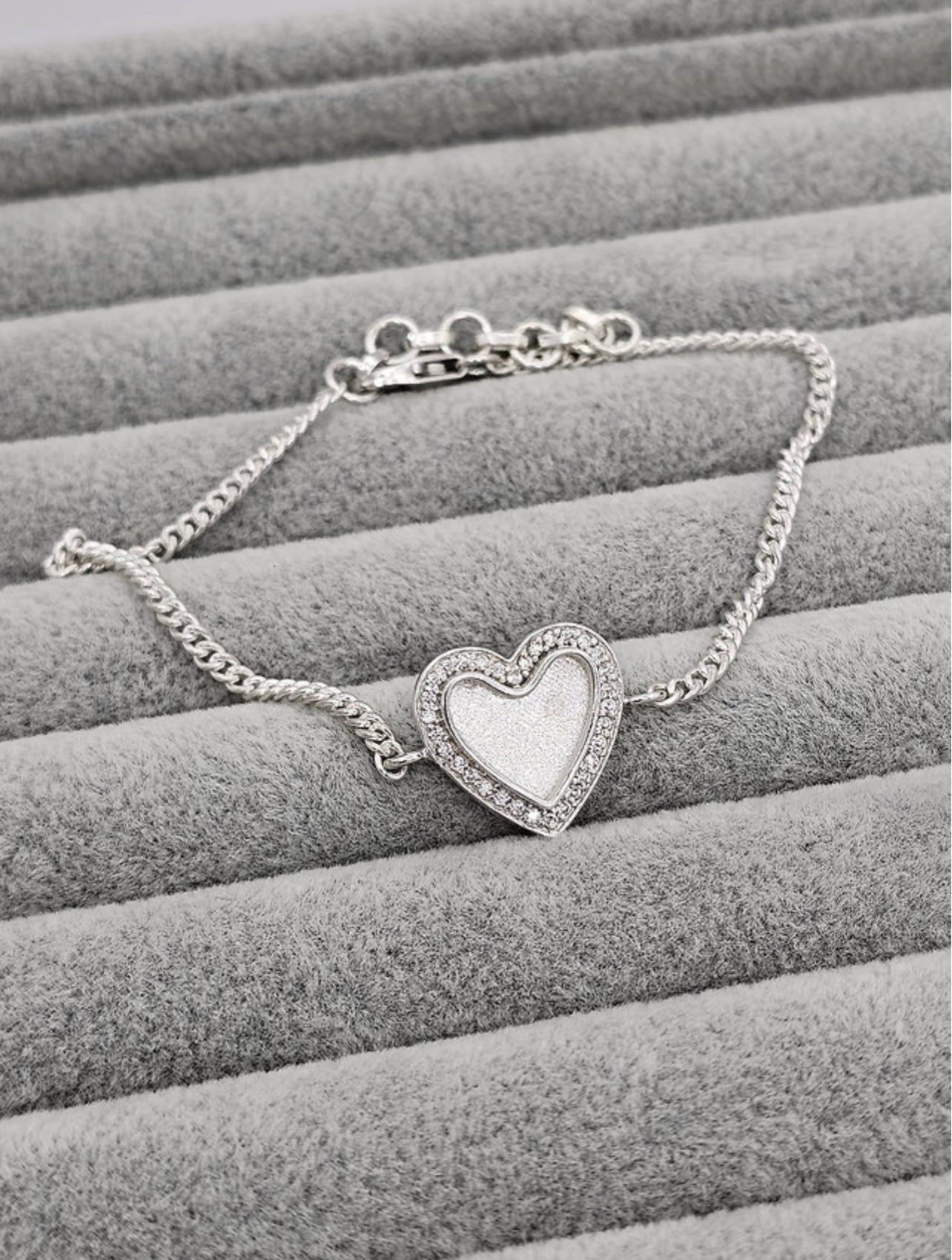 Heart CZ bracelet