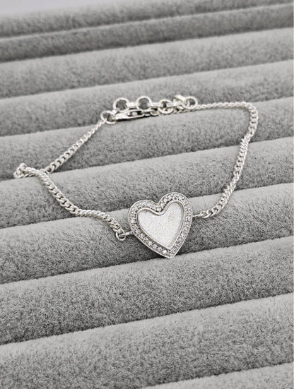 Heart CZ bracelet