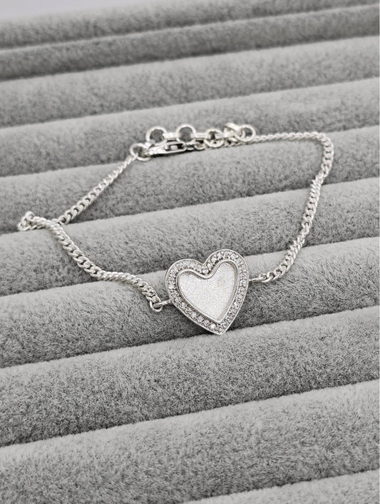 Heart CZ bracelet