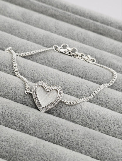 Heart CZ bracelet