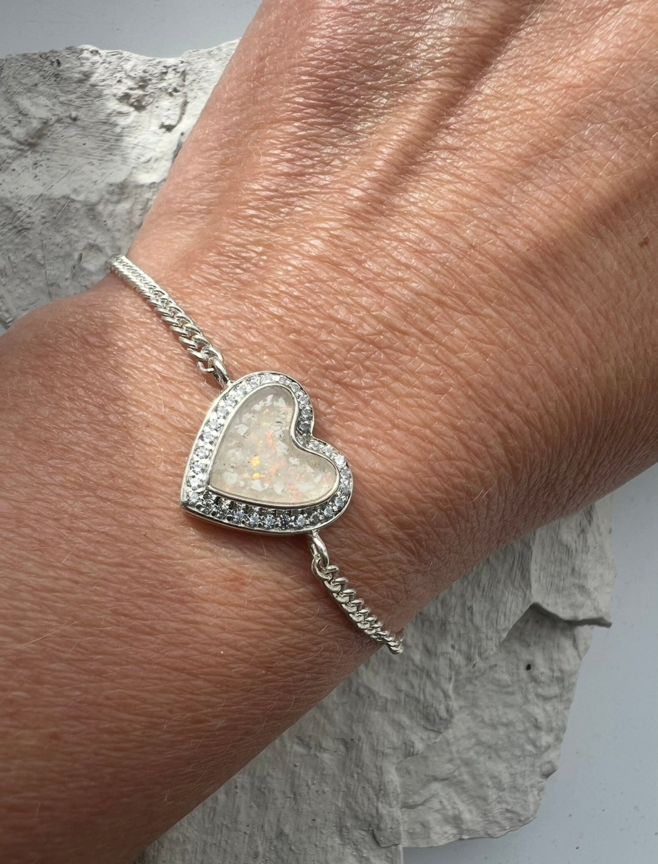 Heart CZ bracelet