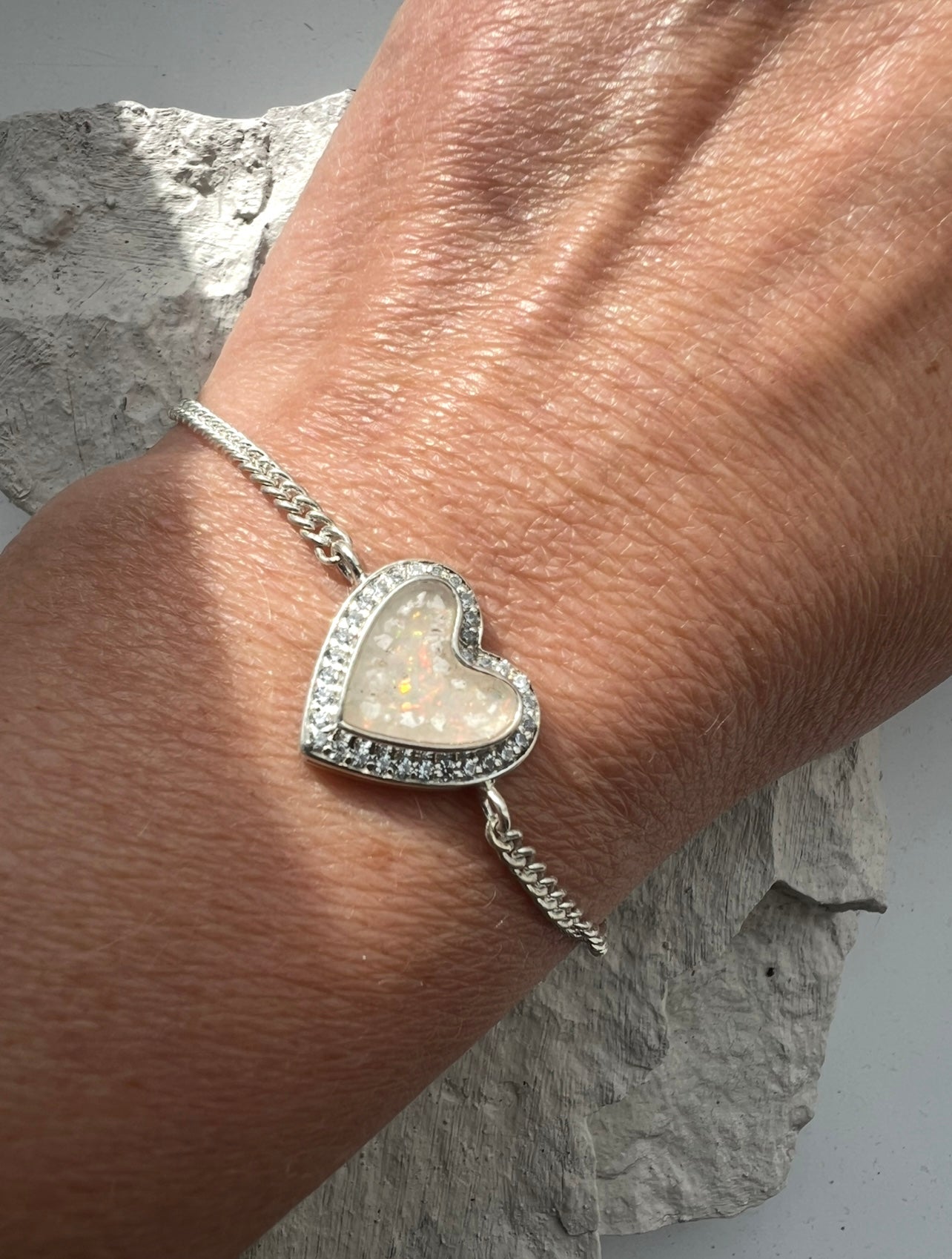 Heart CZ bracelet