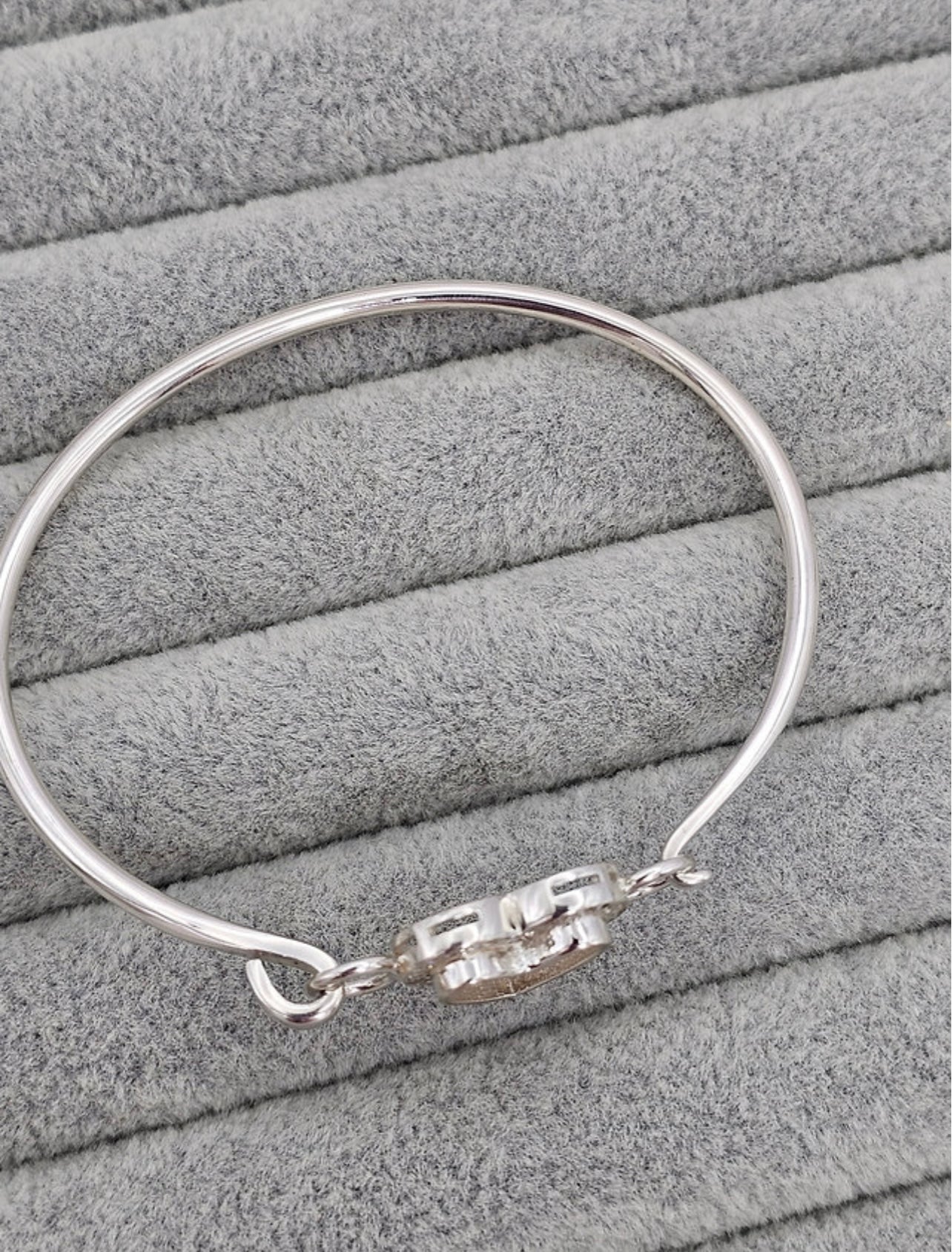 Heart CZ Bangle