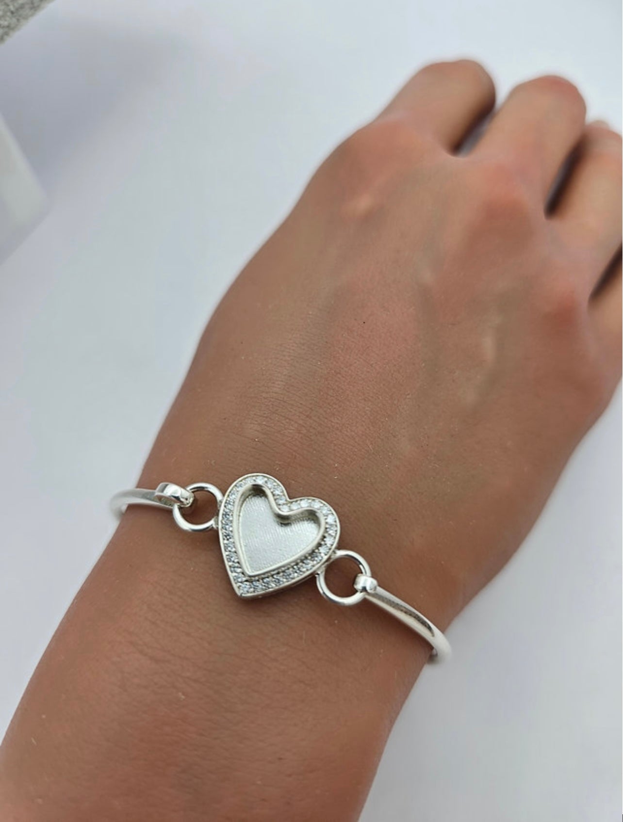Heart CZ Bangle