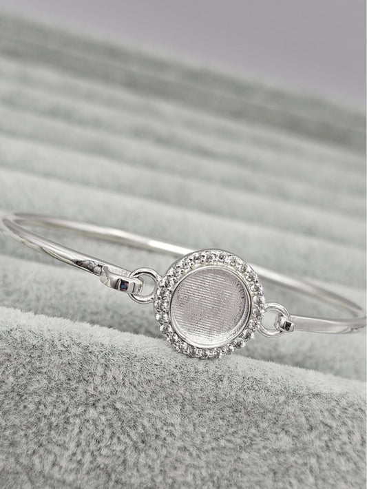 Round CZ Bangle