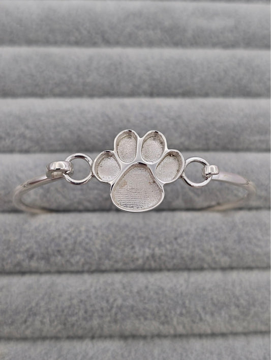 Paw Print Bangle