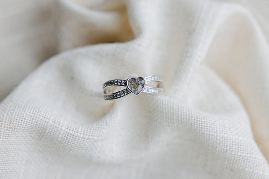 Timeless CZ Split Heart Ring